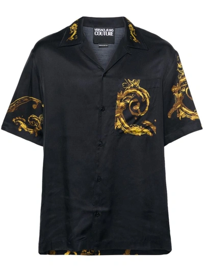 Shop Versace Jeans Couture Shirts In Black