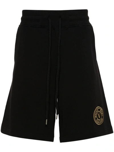 Shop Versace Jeans Couture Shorts In Black