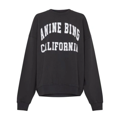 Shop Anine Bing Miles Sweatshirt  In Vintage_black