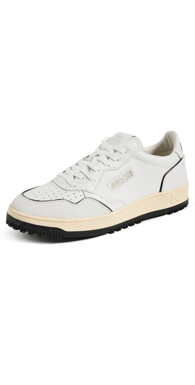 Shop Autry Leather Golf Low Sneakers Golf/leather White/black