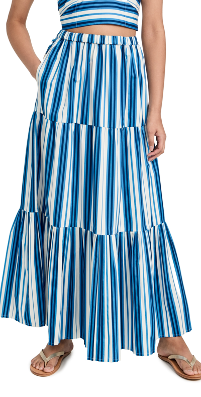 Shop Solid & Striped The Addison Skirt Marina Blue Stripe