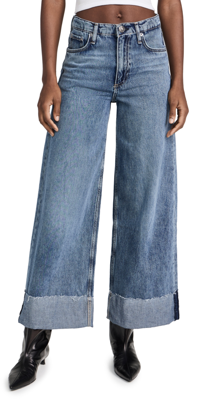 Shop Rag & Bone Sofie Crop Cuff Jeans Pebbles
