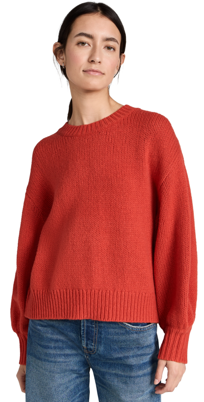Shop The Great The Bubble Pullover Sweater Persimmon
