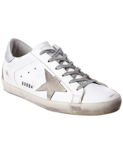Shop Golden Goose Superstar Leather Sneaker 10273 White
