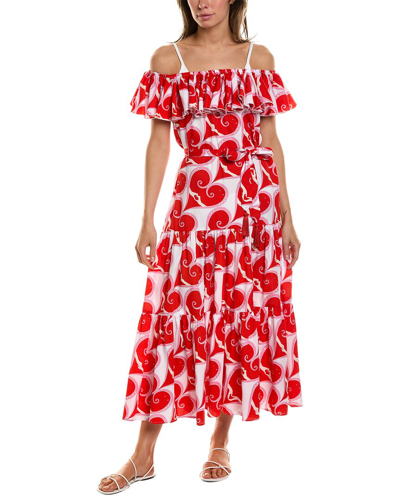 Shop Paolita Heartbreaker Bianca Maxi Dress In Red