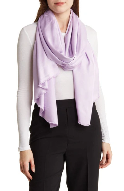 Shop Vince Camuto Oversized Satin Pashmina Wrap In Orchid Bloom