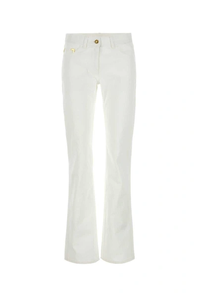 Shop Palm Angels Jeans In White