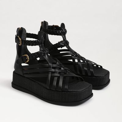 Shop Sam Edelman Nicki Platform Sandal Black Leather