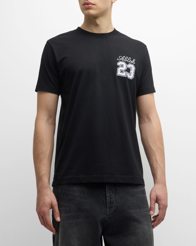 Shop Off-white Men's 23 Logo Slim T-shirt In Black White