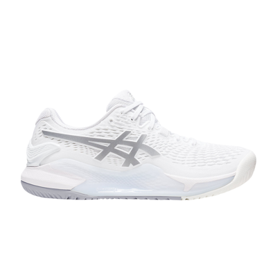 Pre-owned Asics Wmns Gel Resolution 9 Wide 'white Pure Silver'