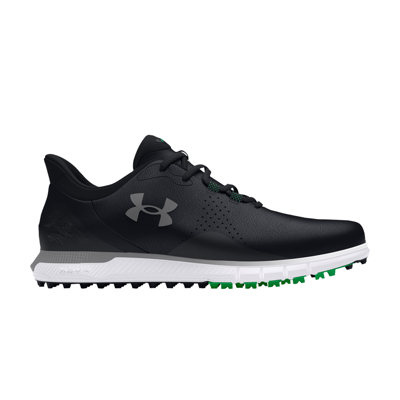 Pre-owned Under Armour Hovr Drive Fade Spikeless Golf Wide 'black Green'