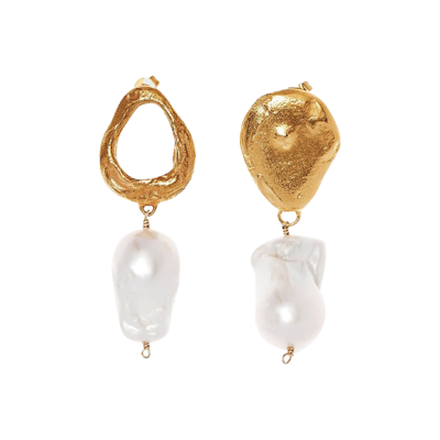 Pre-owned Alighieri The Infernal Storm Earrings 'gold'