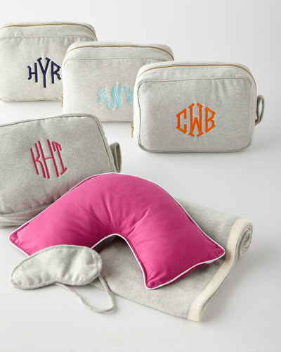 Shop The Pillow Bar Travel Companion Set, Personalized In Navy Pillow