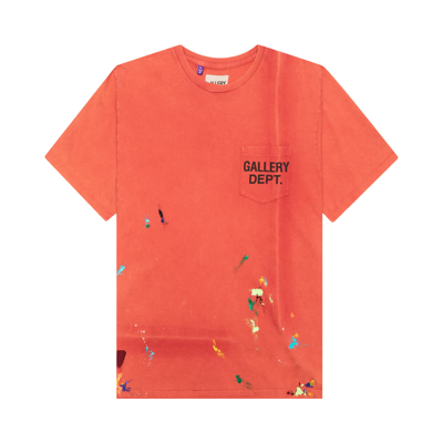 Pre-owned Gallery Dept. Vintage Logo Painted Tee 'red'