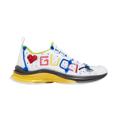 Pre-owned Gucci Run Sneaker 'lovelight' In White