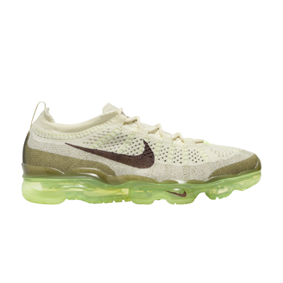 Pre-owned Nike Air Vapormax 2023 Flyknit 'coconut Milk Neutral Olive' In Cream