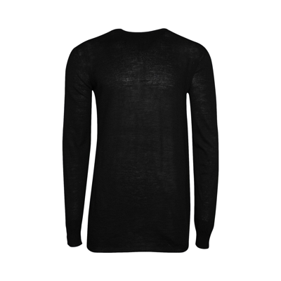Pre-owned Rick Owens Round Neck Sweater 'black'
