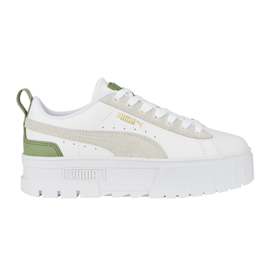 Pre-owned Puma Wmns Mayze 'gentle - White Dusty Green'