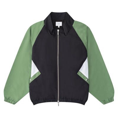 Pre-owned Rhude Color Block Track Jacket 'black/green/white'