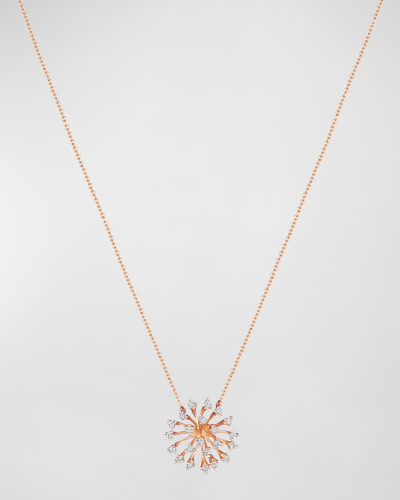 Shop Hueb 18k Luminus Gold Pendant Necklace With Diamonds, 16"l In Rose Gold