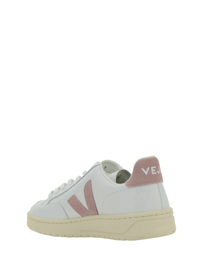 Shop Veja V-12 Sneakers In Extra-white_babe