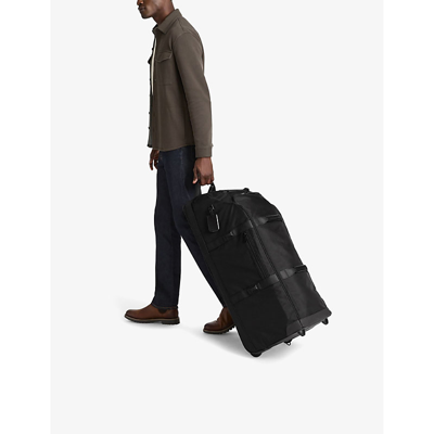 Tumi Black Collapsible Nylon Duffel Bag In Black
