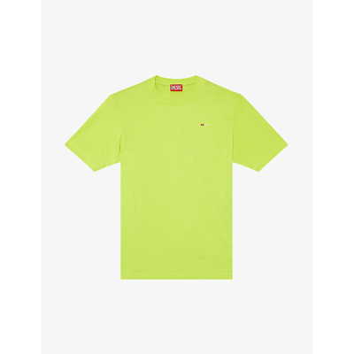 Shop Diesel Mens 5kb T-just-microdiv Cotton-jersey T-shirt