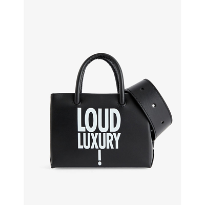 Shop Moschino Fantasy Print Black Gone With The Wind Leather Belt Bag
