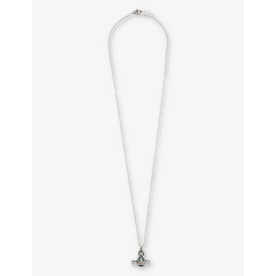 Shop Vivienne Westwood Men's Oxi Silver/platinum Kitty Brass Necklace
