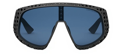 Shop Dior 3d M1u 11b0 Dm40126u 02v Shield Sunglasses