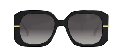 Shop Fendi Fe 40065 I 01b Butterfly Sunglasses In Grey