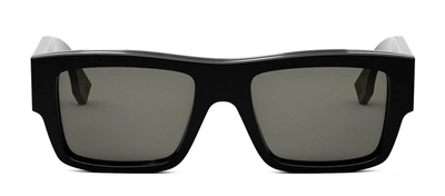 Shop Fendi Fe 40118 I 01a Flattop Sunglasses In Grey