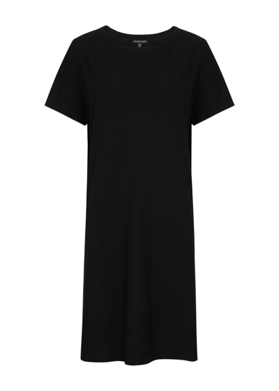 Shop Eileen Fisher Stretch-crepe Mini Dress In Black