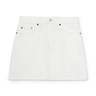 Shop Jeanerica Lea Skirt In Natural White