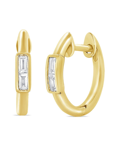 Sabrina Designs 14k 0.08 Ct. Tw. Diamond Huggie Earrings