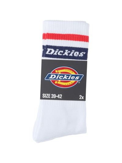 Shop Dickies Logo Socks In White