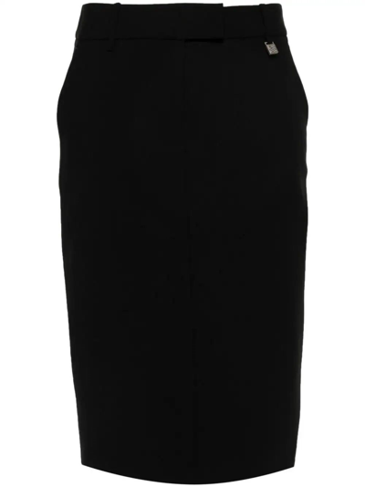 Giuseppe Di Morabito Logo-plaque Pencil Skirt In Black  