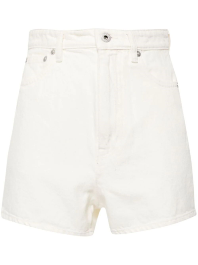 Kenzo Japanese Denim Shorts In White