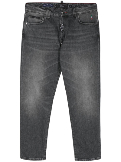 Shop Philipp Plein `detroit Fit` Jeans In Metallic