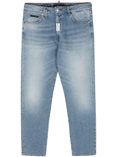 Shop Philipp Plein `detroit Fit` Jeans In Blue