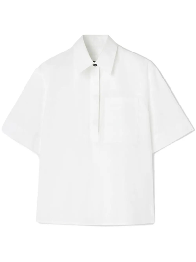 Shop Jil Sander Short Sleeve Shirt In White
