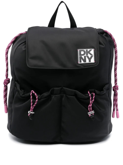 Shop Dkny Nylon Backpack In Black  