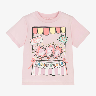 Shop Stella Mccartney Kids Girls Pink Candy Floss Cotton T-shirt