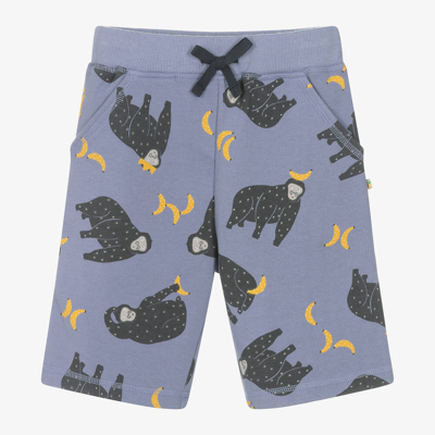 Shop Frugi Boys Purple Organic Cotton Gorilla Shorts