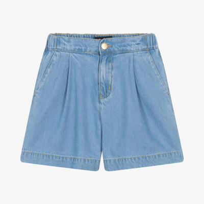Shop Molo Teen Girls Blue Light Wash Denim Shorts