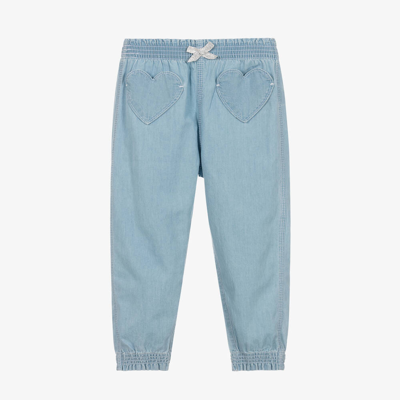Shop Hatley Girls Blue Chambray Trousers