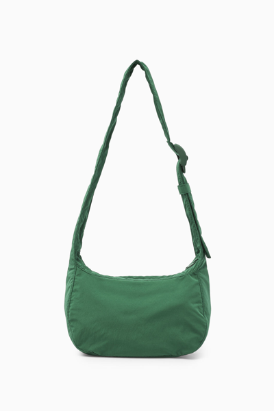 Shop Cos Crossbody Saddle Bag - Nylon In Green