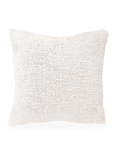 Shop Anaya Cozzy Cotton Boucle Down Pillow In Ivory