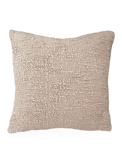 Shop Anaya Cozzy Cotton Boucle Down Pillow In Beige