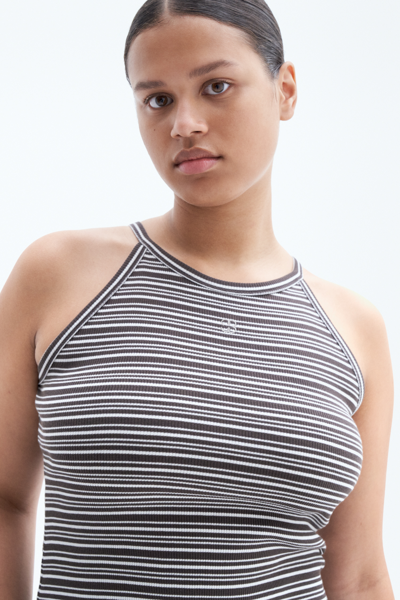 Filippa K Striped Tank In Brown